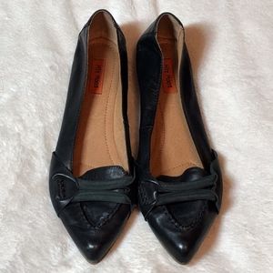 **SOLD** Miz Mooz "Brisk" Black Leather Flats